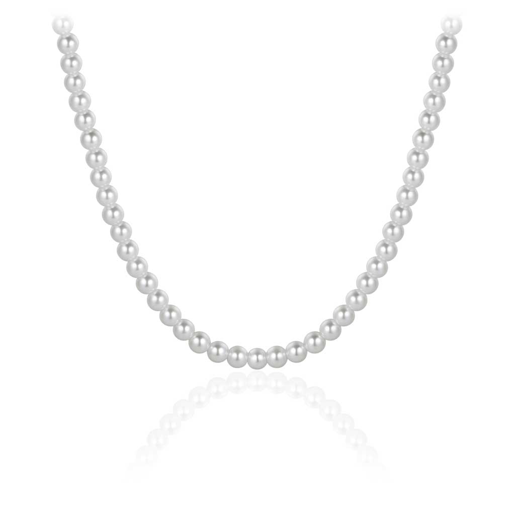 129204-2R47-145 | Damenkette 129204 | C010-42+5 925 Silber rhodiniert Perle Imitation  29,50 EUR   